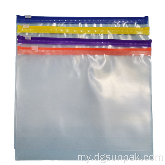 Transparent အဝတ်အစား zip custom ziplock အိတ်များ